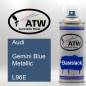 Preview: Audi, Gemini Blue Metallic, L96E: 400ml Sprühdose, von ATW Autoteile West.